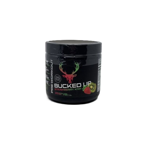 fff72bad24776371a25f834943dbe66a-1.jpg Bucked Up Pre-Workout, Strawberry Kiwi - 290 grams - obrazek 1