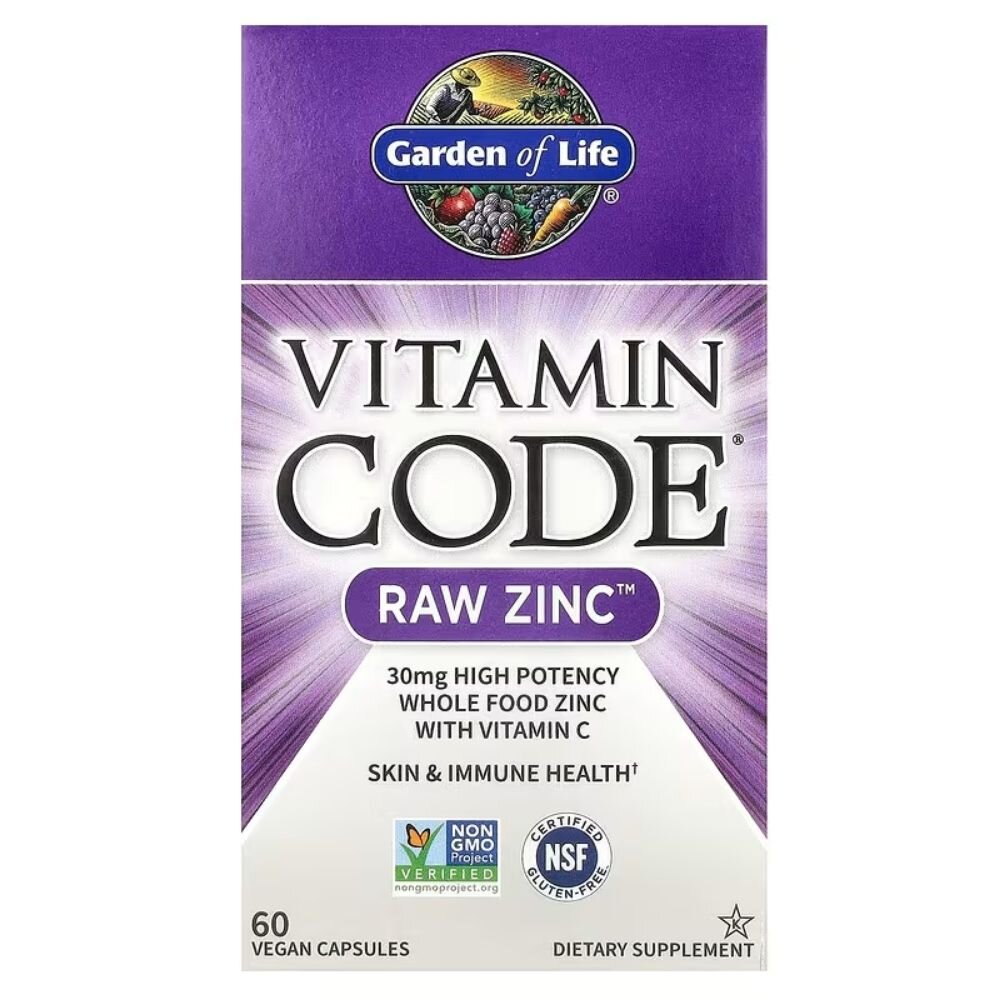 gl6527-1-1.jpg Garden of Life Vitamin Code RAW Zinc (Cynk) - 60 kapsułek - obrazek 1