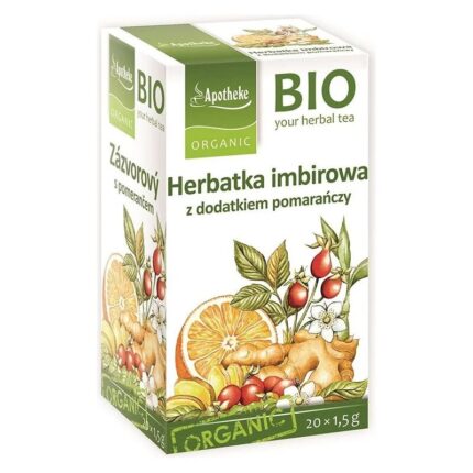 HERBATKA IMBIR - POMARAŃCZA BIO (20 x 1,5 g) 30 g - APOTHEKE