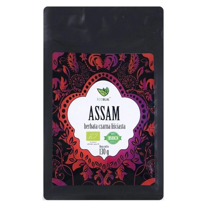HERBATA CZARNA LIŚCIASTA ASSAM BIO 130 g - ECOBLIK - obrazek 1