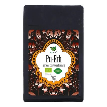 HERBATA CZERWONA LIŚCIASTA PU ERH BIO 70 g - ECOBLIK