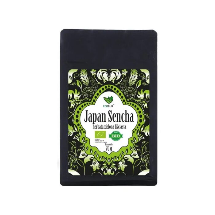 HERBATA ZIELONA LIŚCIASTA SENCHA JAPOŃSKA BIO 70 g - ECOBLIK - obrazek 2
