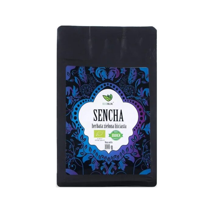 HERBATA ZIELONA LIŚCIASTA SENCHA BIO 100 g - ECOBLIK - obrazek 2