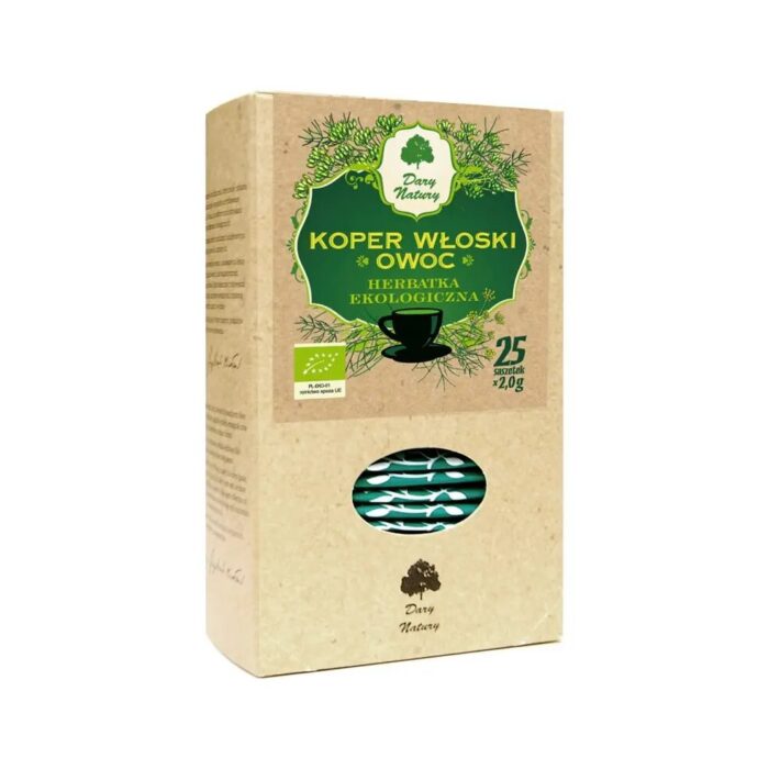 HERBATKA OWOC KOPRU WŁOSKIEGO BIO (25 x 2 g) 50 g - DARY NATURY - obrazek 2