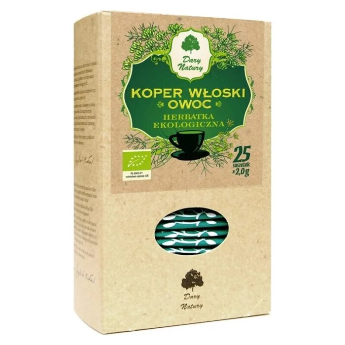 HERBATKA OWOC KOPRU WŁOSKIEGO BIO (25 x 2 g) 50 g - DARY NATURY - obrazek 1