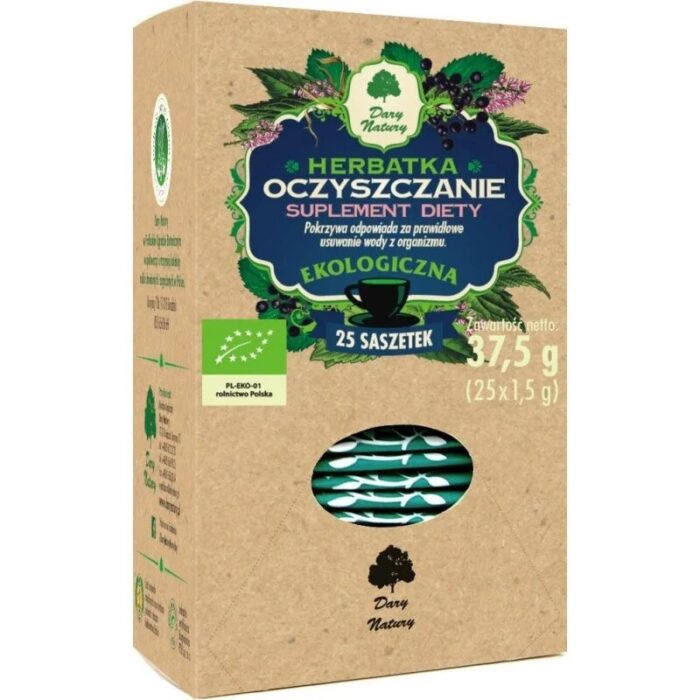 HERBATKA OCZYSZCZENIE BIO (25 x 1,5 g) 37,5 g - DARY NATURY - obrazek 1