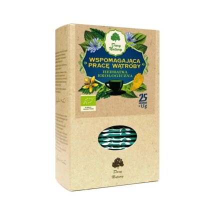 HERBATKA WSPOMAGAJĄCA PRACĘ WĄTROBY BIO (25 x 1,5 g) 37,5 g - DARY NATURY