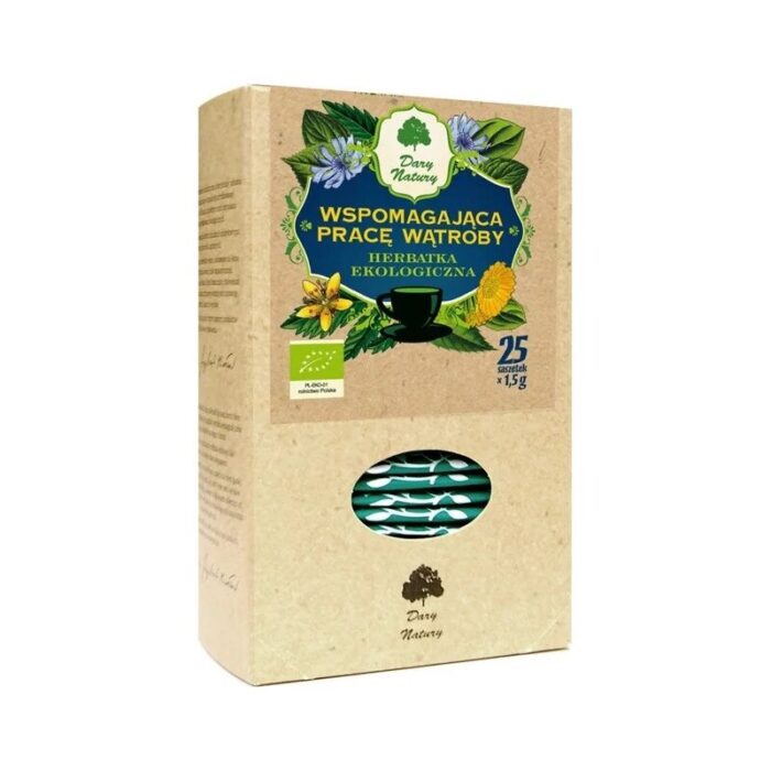 HERBATKA WSPOMAGAJĄCA PRACĘ WĄTROBY BIO (25 x 1,5 g) 37,5 g - DARY NATURY - obrazek 1