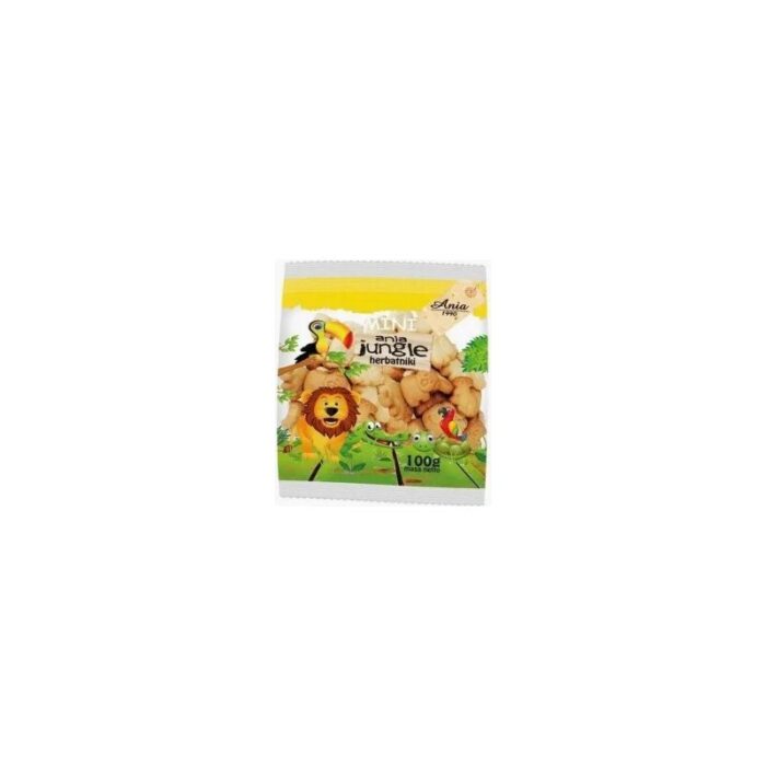 Herbatniki pszenne Mini Jungle 100g ANIA - obrazek 1