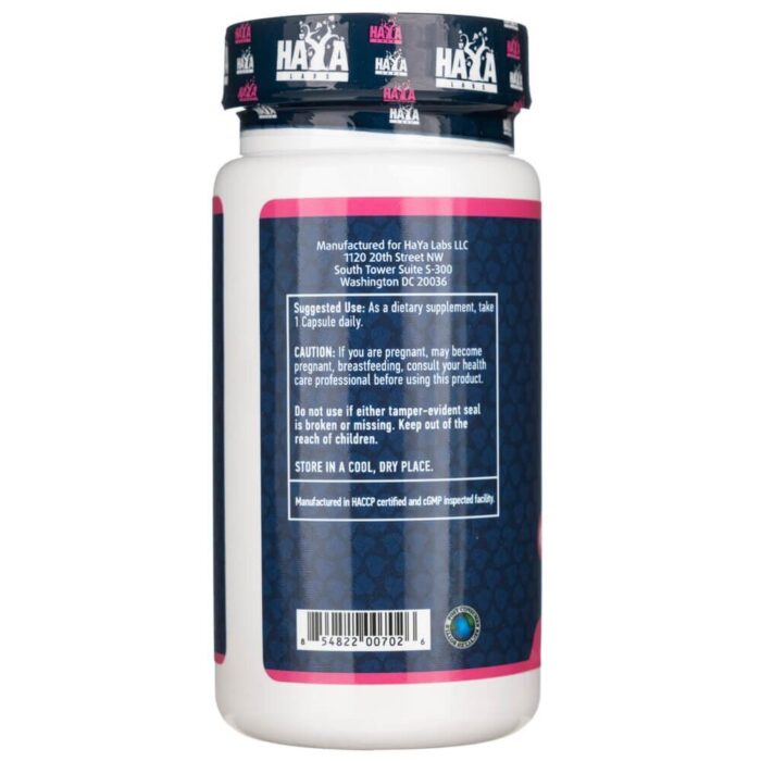 Haya Labs Ketony Malinowe 500 mg - 100 kapsułek - obrazek 3