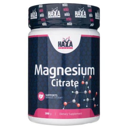 Haya Labs Cytrynian Magnezu 400 mg, proszek - 200 g
