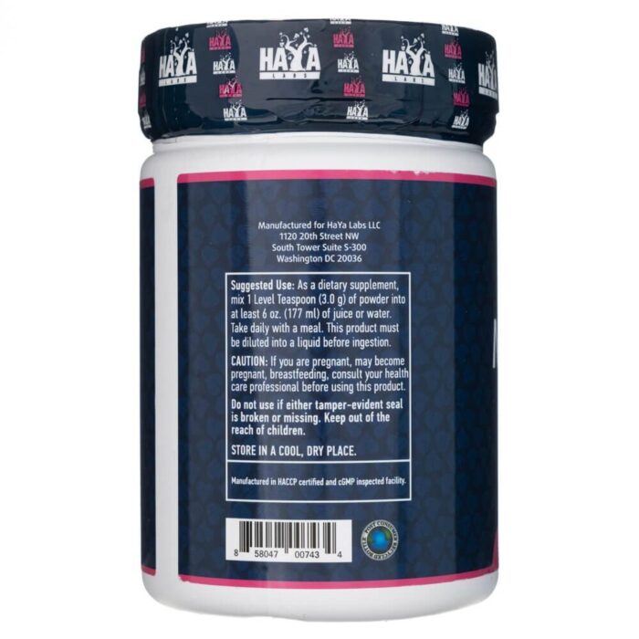 Haya Labs Cytrynian Magnezu 400 mg, proszek - 200 g - obrazek 4