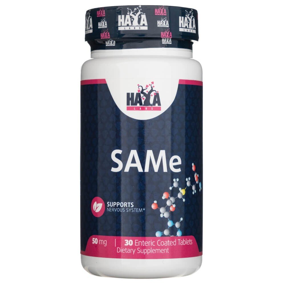 hl38-1-1.jpg Haya Labs SAMe 50 mg - 100 tabletek - obrazek 1