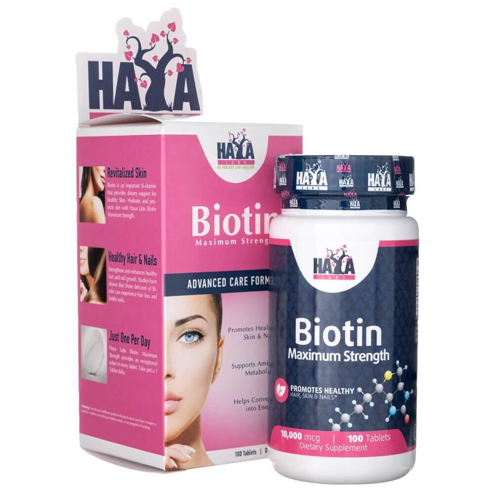 hl7-1-1.jpg Haya Labs Biotyna 10000 mcg - 100 tabletek - obrazek 1