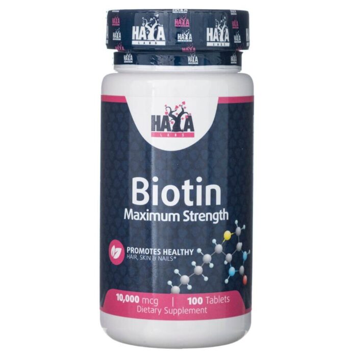 Haya Labs Biotyna 10000 mcg - 100 tabletek - obrazek 3
