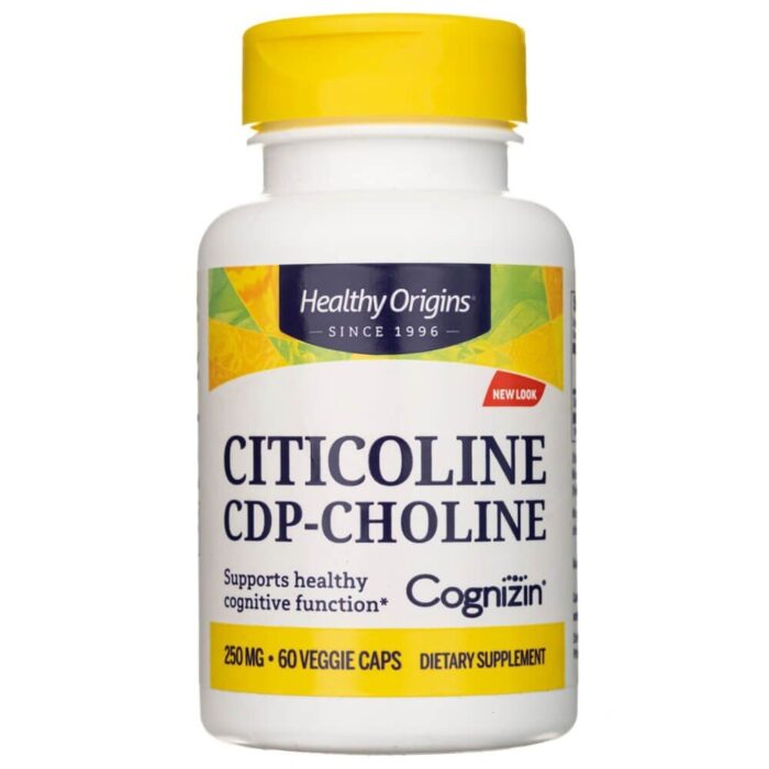 Healthy Origins Cytykolina CDP-Cholina 250 mg - 60 kapsułek - obrazek 1