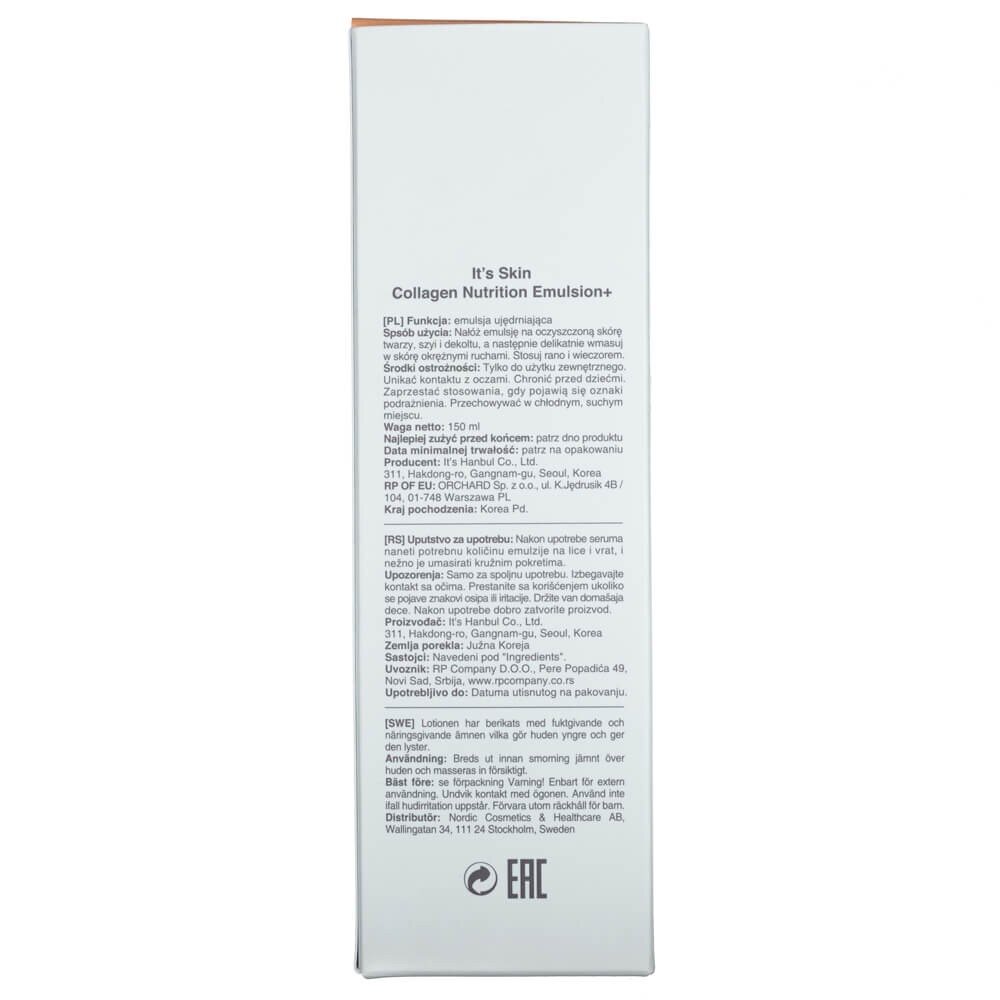 its004-7-1.jpg It's Skin Emulsja ujędrniająca Collagen Nutrition Emulsion+ - 150 ml - obrazek 7
