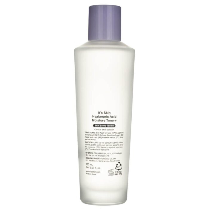 It's Skin Tonik nawilżajacy Hyaluronic Acid Moisture Toner+ - 150 ml - obrazek 4
