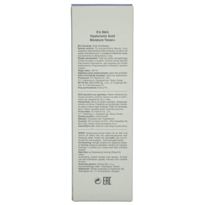 It's Skin Tonik nawilżajacy Hyaluronic Acid Moisture Toner+ - 150 ml - obrazek 9