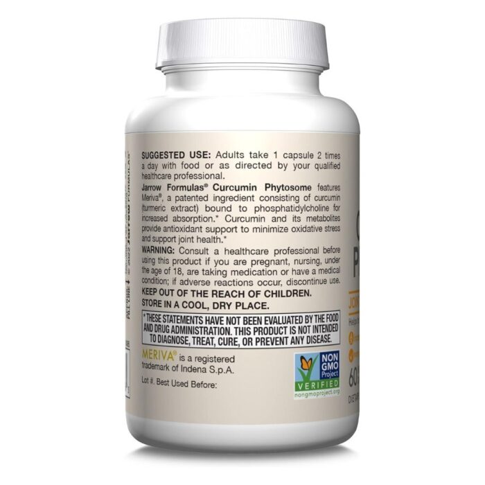 Jarrow Formulas Curcumin Phytosome Meriva 500 mg - 60 kapsułek - obrazek 3
