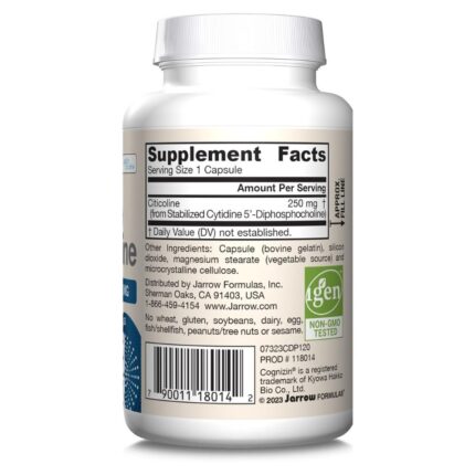 Jarrow Formulas Citicoline CDP Choline - 120 kapsułek