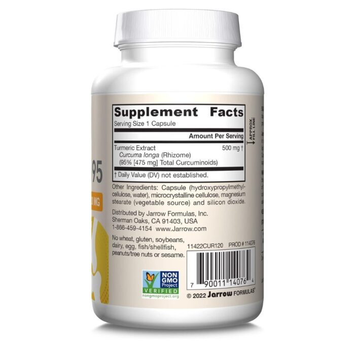 Jarrow Formulas Kurkuma 500 mg - 120 kapsułek - obrazek 3