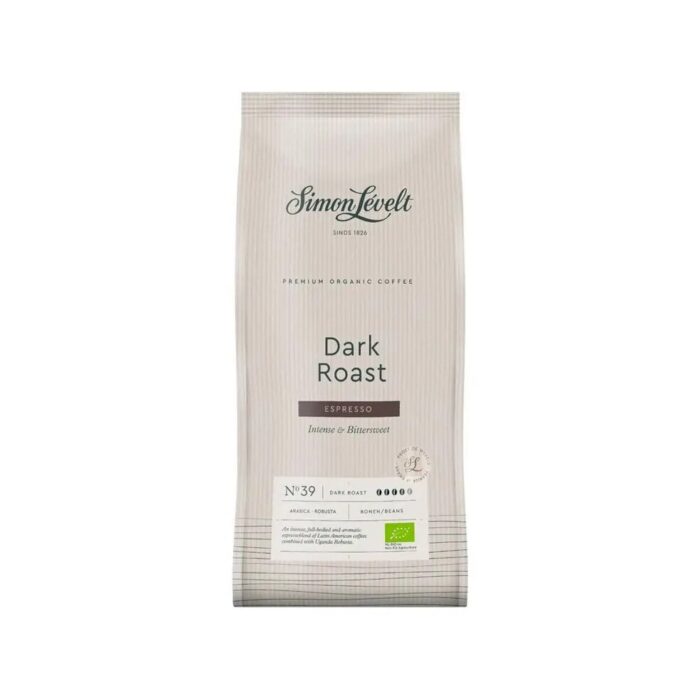 Kawa ziarnista mocno palona Espresso Dark Roast 1kg SIMON LÈVELT BIO - obrazek 2
