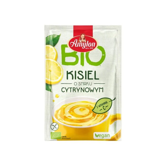 KISIEL INSTANT O SMAKU CYTRYNOWYM BEZGLUTENOWY BIO 30 g - AMYLON - obrazek 2