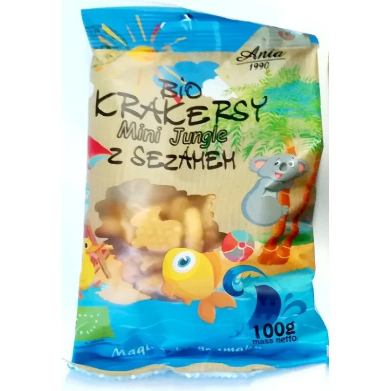 krakersy-pszenne-mini-jungle-z-sezamem-100ganiabio-2.jpg Krakersy pszenne Mini Jungle z sezamem 100g ANIA BIO - obrazek 1