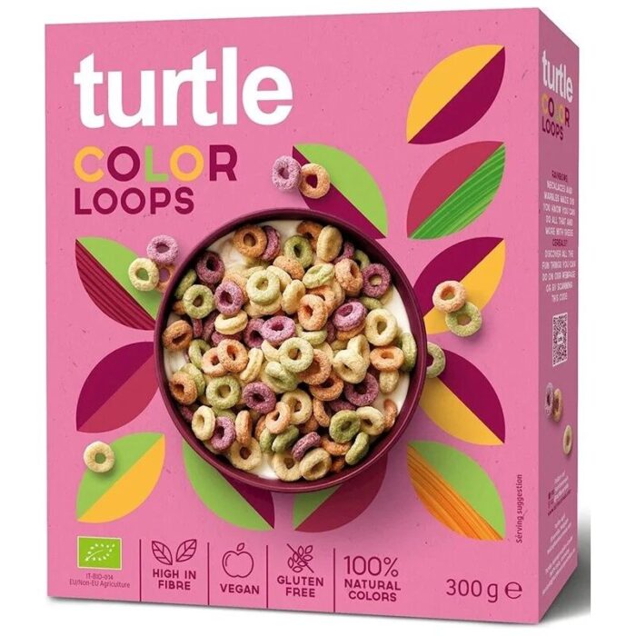 KÓŁKA ZBOŻOWE KOLOROWE BEZGLUTENOWE BIO 300 g - TURTLE - obrazek 1