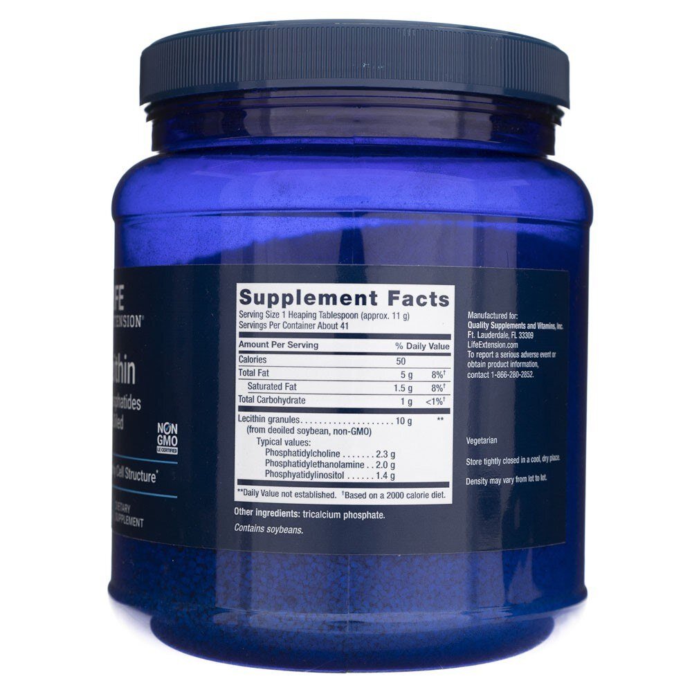 le00020-2-1-1.jpg Life Extension Lecytyna sojowa BEZ GMO w granulkach - 454 g - obrazek 2