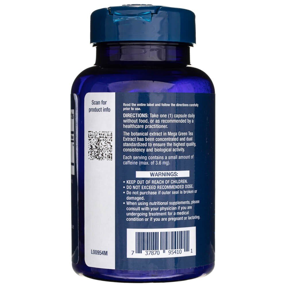 le0020-3-1.jpg Life Extension Ekstrakt z zielonej herbaty, bezkofeinowy - 100 kapsułek - obrazek 3