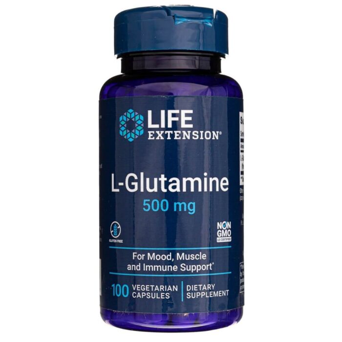Life Extension L-Glutamine 500mg 100 vege caps - obrazek 1
