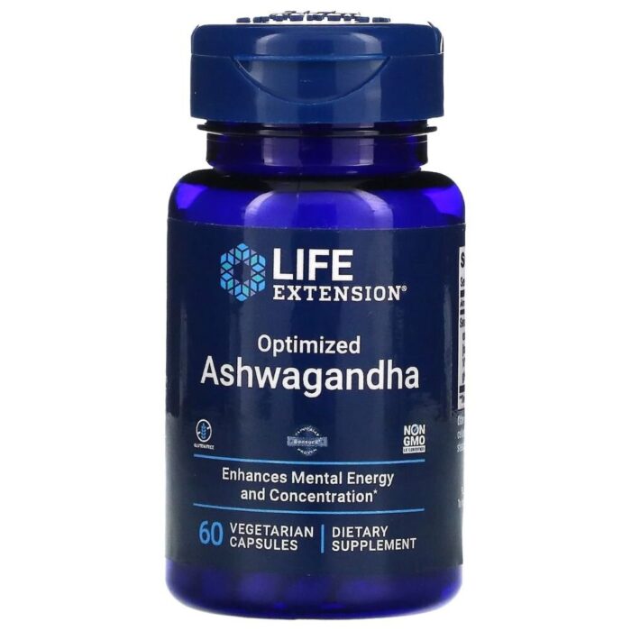 Life Extension Optimized Ashwagandha wyciąg - 60 kapsułek - obrazek 1