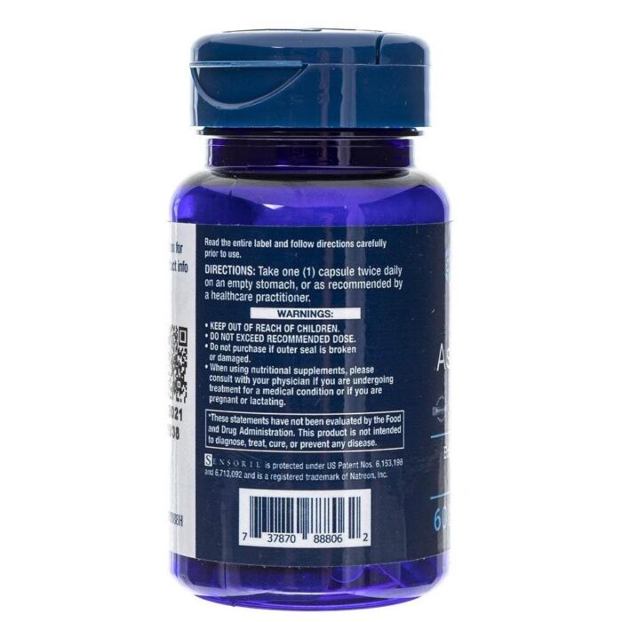 Life Extension Optimized Ashwagandha wyciąg - 60 kapsułek - obrazek 2