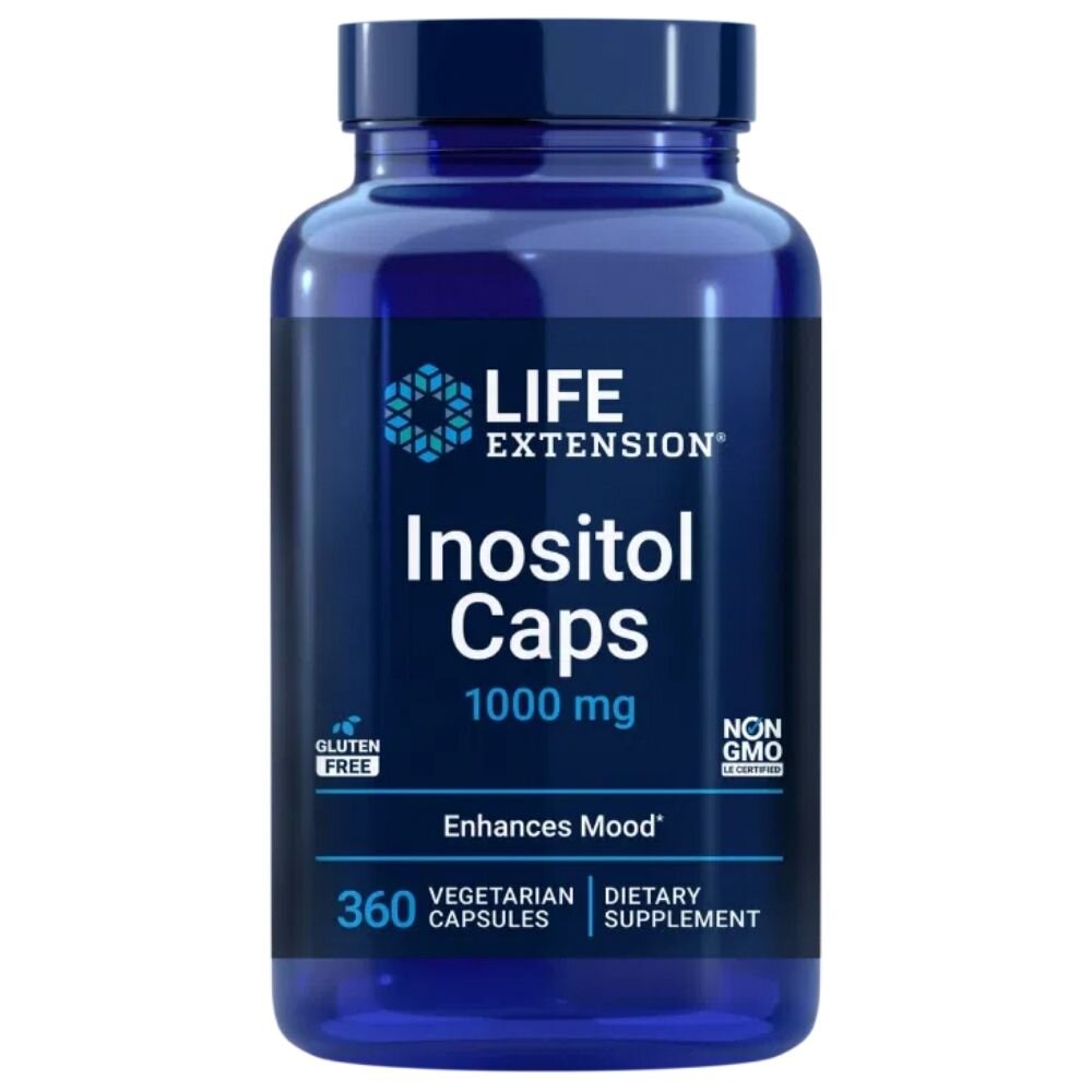 le01674-1-1.jpg Life Extension Inozytol 1000 mg - 360 kapsułek - obrazek 1