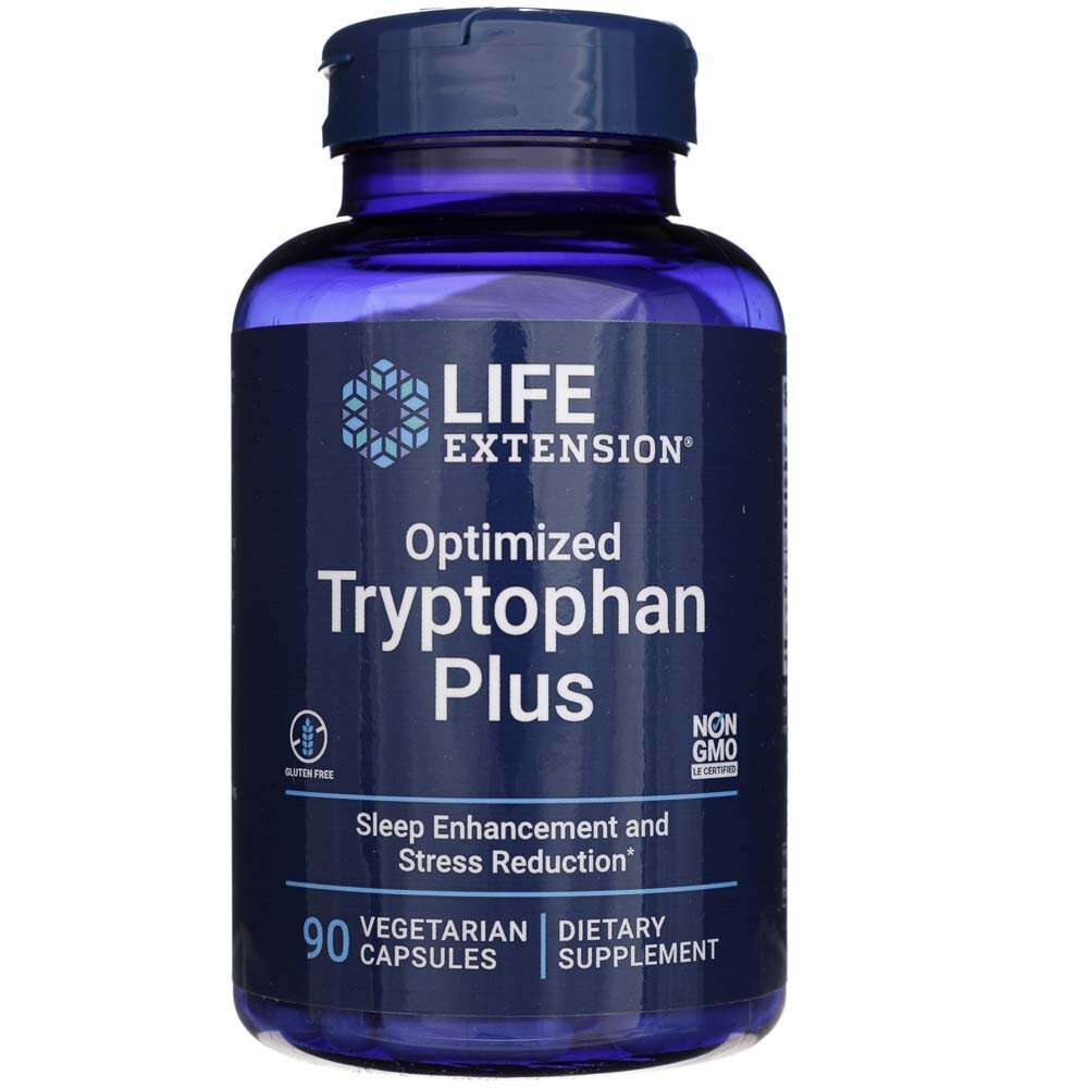 le01721-1-1.jpg Life Extension Optymalizowany Tryptofan Plus - 90 kapsułek - obrazek 1