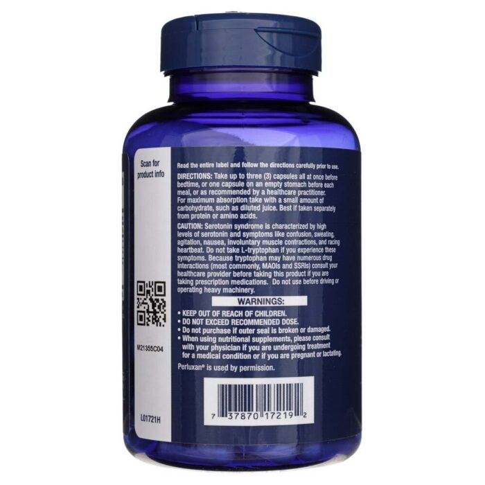 Life Extension Optymalizowany Tryptofan Plus - 90 kapsułek - obrazek 3