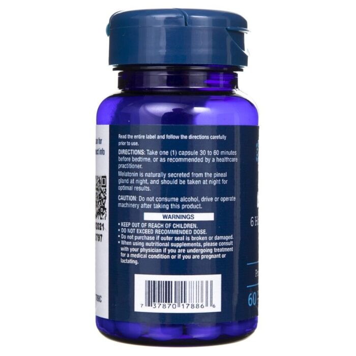Life Extension Melatonina 750 mcg przedłużone uwalnianie - 60 tabletek - obrazek 3