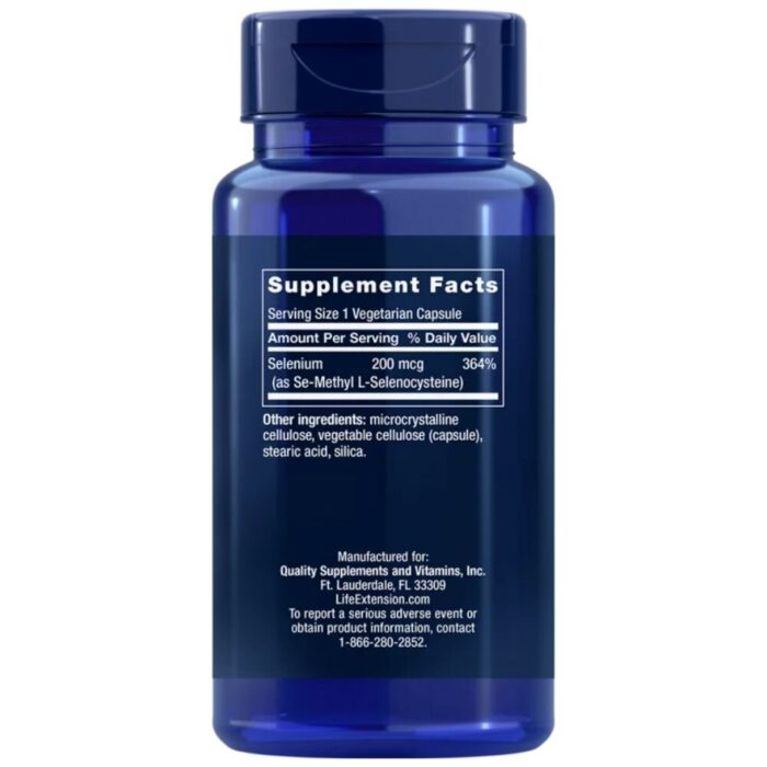 Life Extension Se-Metylo-L-Selenocysteina, Selen 200 mcg - 90 kapsułek - obrazek 2