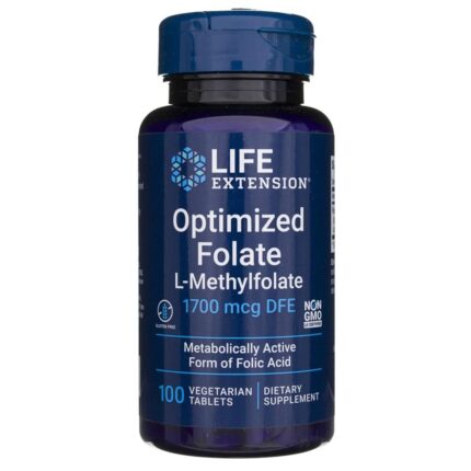 Life Extension Wzmocniony Optymalizowany Folian 1700 mcg - 100 tabletek