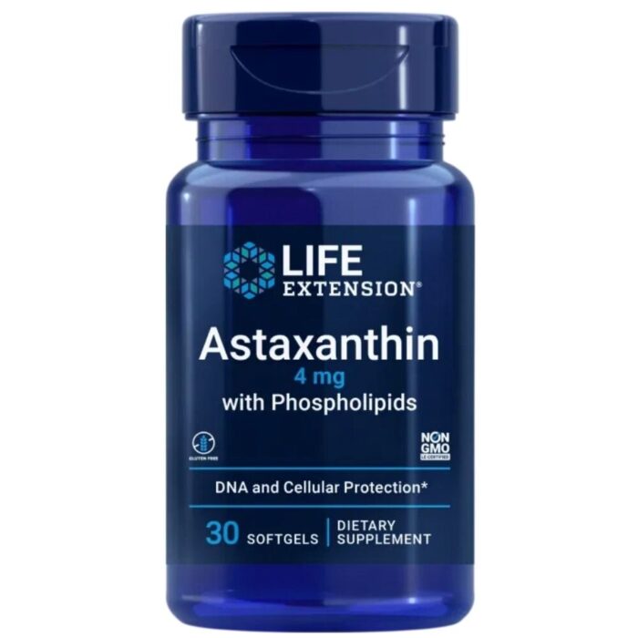 Life Extension Astaksantyna z fosfolipidami 4 mg - 30 kapsułek - obrazek 1