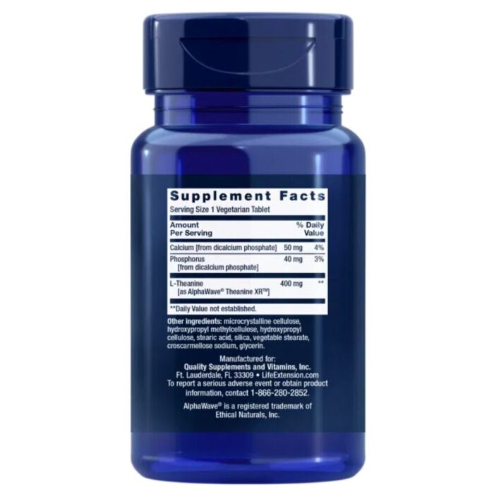 Life Extension Theanine XR™ Stress Relief - 90 kapsułek
L-Teanina - obrazek 2