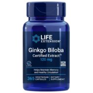 Life Extension Ginkgo Biloba (Miłorząb japoński) 120 mg - 365 kapsułek