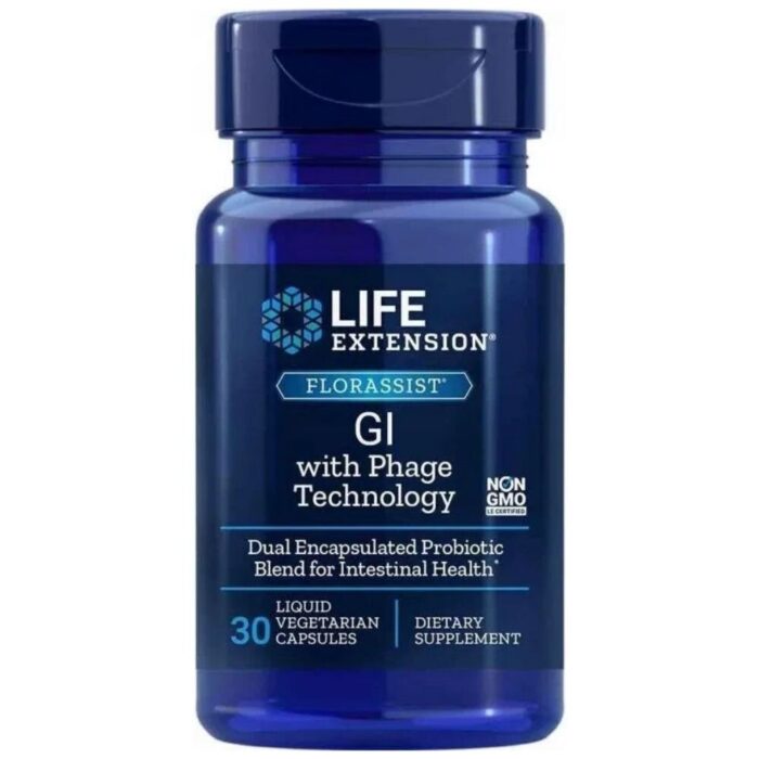 Life Extension Florassist® Probiotic GI with Phage Technology - 30 kapsułek - obrazek 1