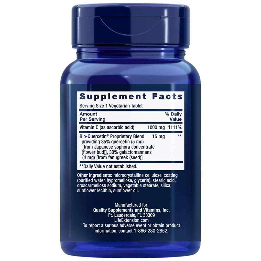 le0690-2-1.jpg Life Extension Witamina C i Fitosom Bio-kwercetyny - 60 tabletek - obrazek 2