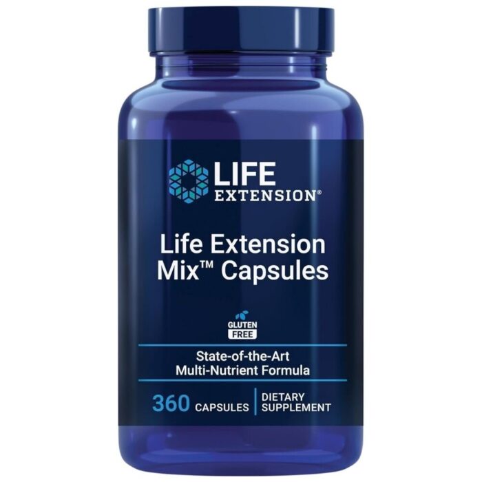 Life Extension Mix Capsules, Kompleks witamin, minerałów, warzyw i owoców - 360 kapsułek - obrazek 1