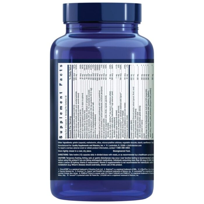 Life Extension Mix Capsules, Kompleks witamin, minerałów, warzyw i owoców - 360 kapsułek - obrazek 2