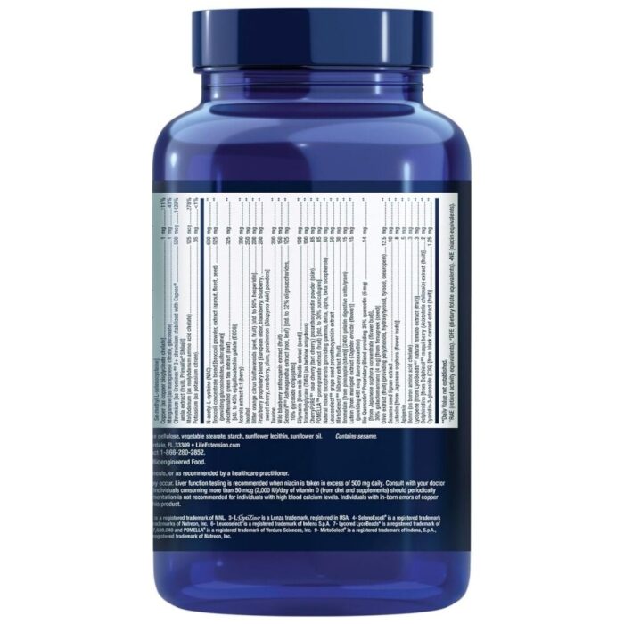 Life Extension Mix Capsules, Kompleks witamin, minerałów, warzyw i owoców - 360 kapsułek - obrazek 3