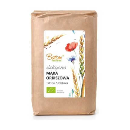 Mąka orkiszowa TYP 750 chlebowa 1kg BATOM BIO